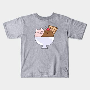 Sundae Cats Kids T-Shirt